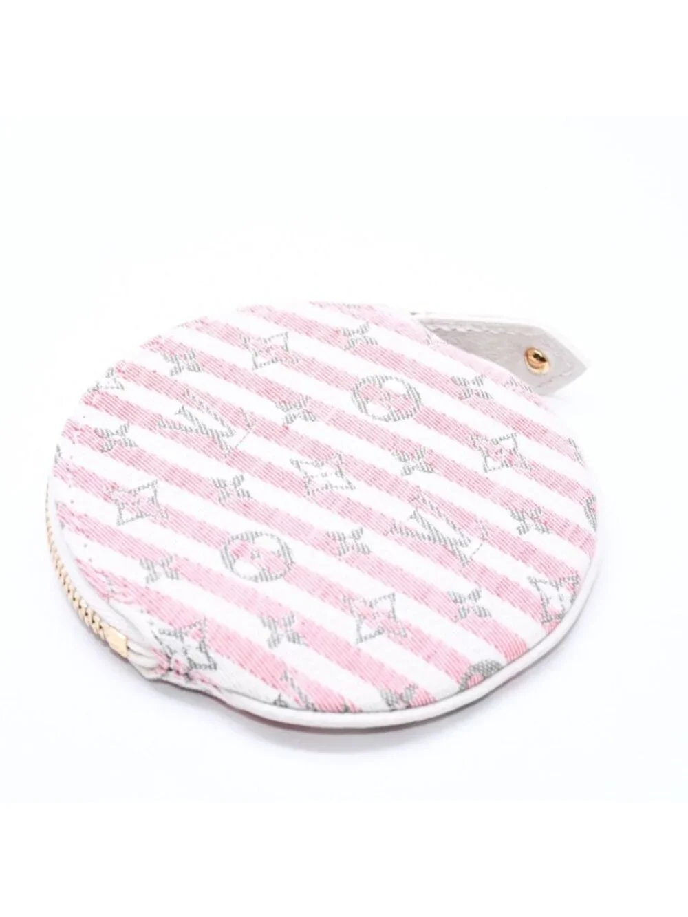 Louis Vuitton Monogram Mini Orchid Croisette Porte Monnaie Rond Coin Purse Case